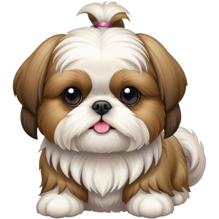 Shihtzu with two tales emoji