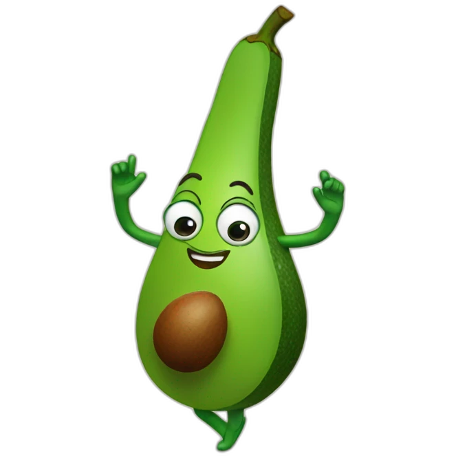 Dancing avocado emoji