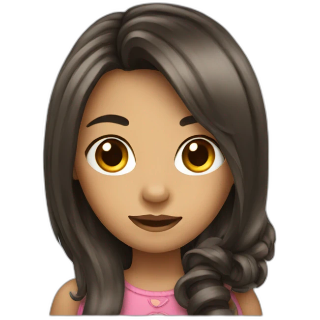 girl with a horse head emoji