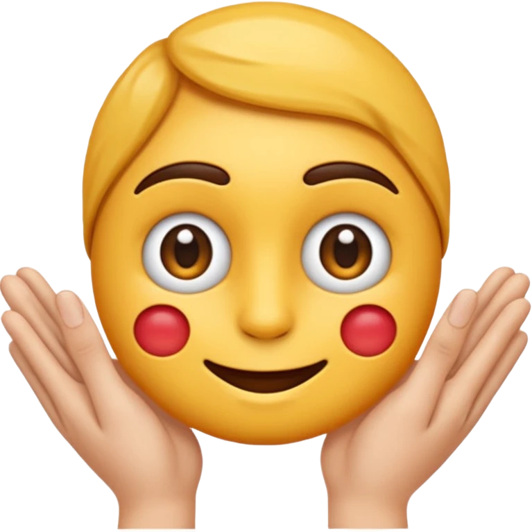 Je veux un emoji qui soit timide et qui cache ses parties intimes avec ses mains non emoji rond classique je veux qu’il rougisse mais non pas comme ça emoji