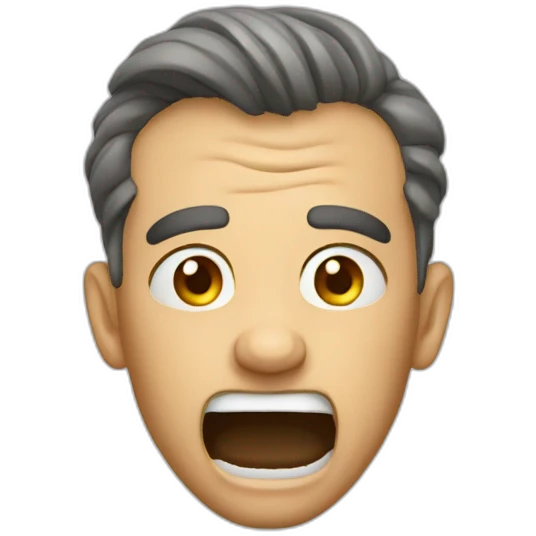 Panicking emoji