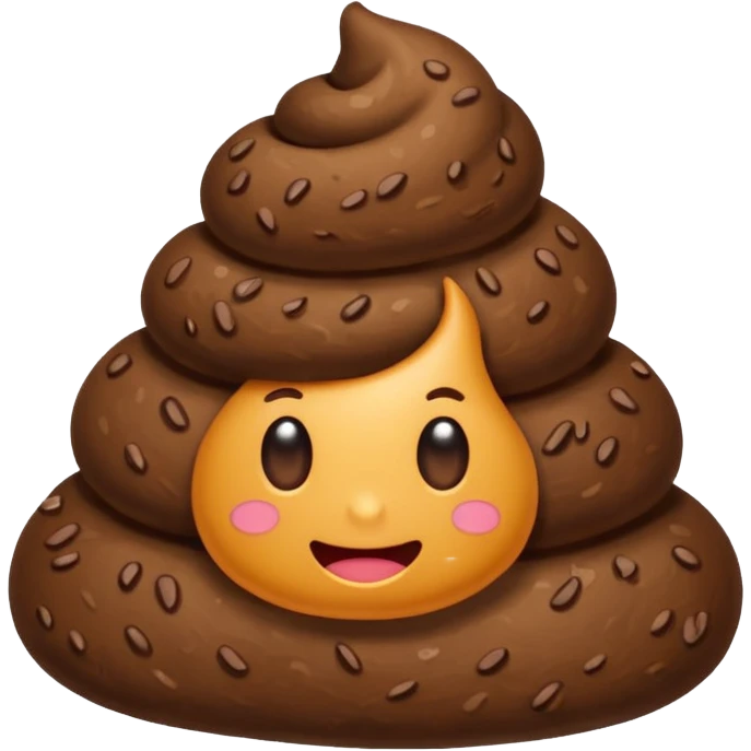 Poop shows a like emoji
