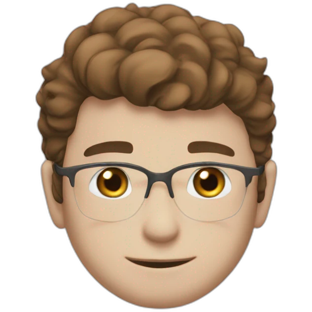 smiling boy with glasses emoji