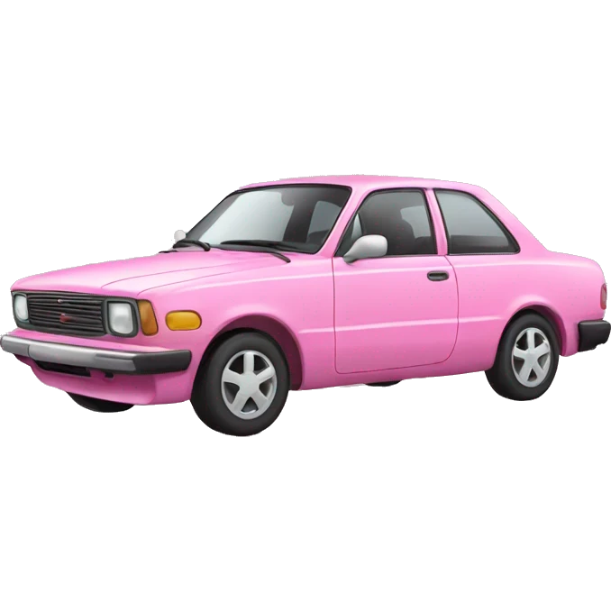 Pink car emoji