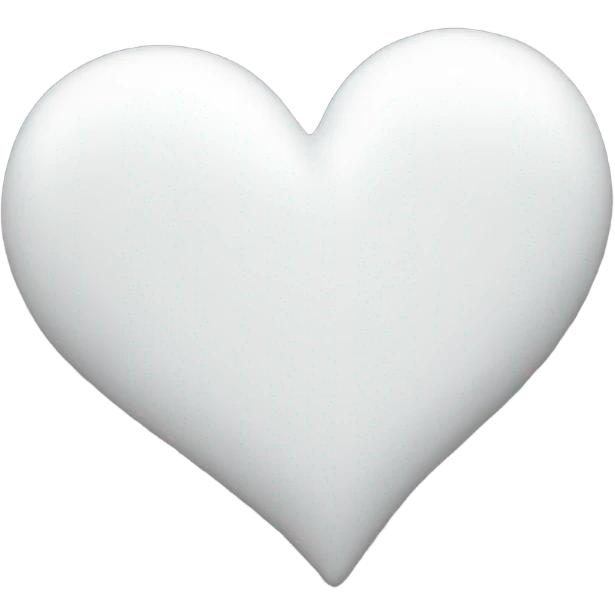 White heart  emoji
