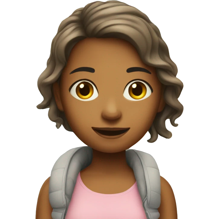 girl with in sunshine emoji
