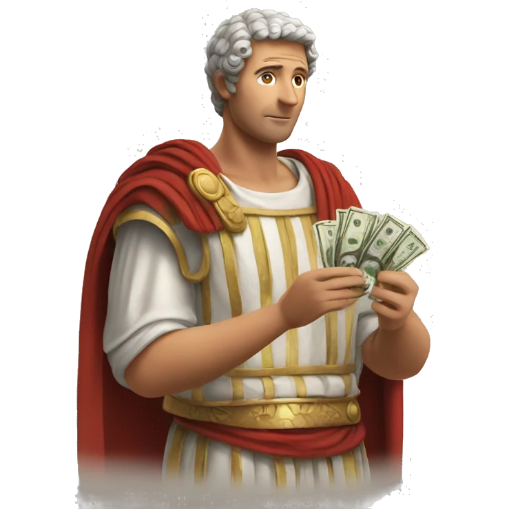 roman men counting money emoji