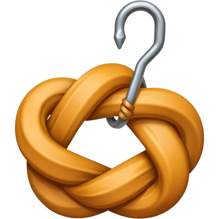 knot a rope to a metal hook emoji