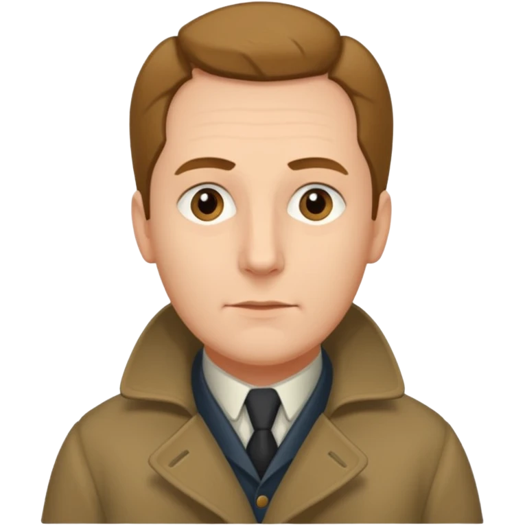 Johann Gottlieb Fichte three-quarter view emoji