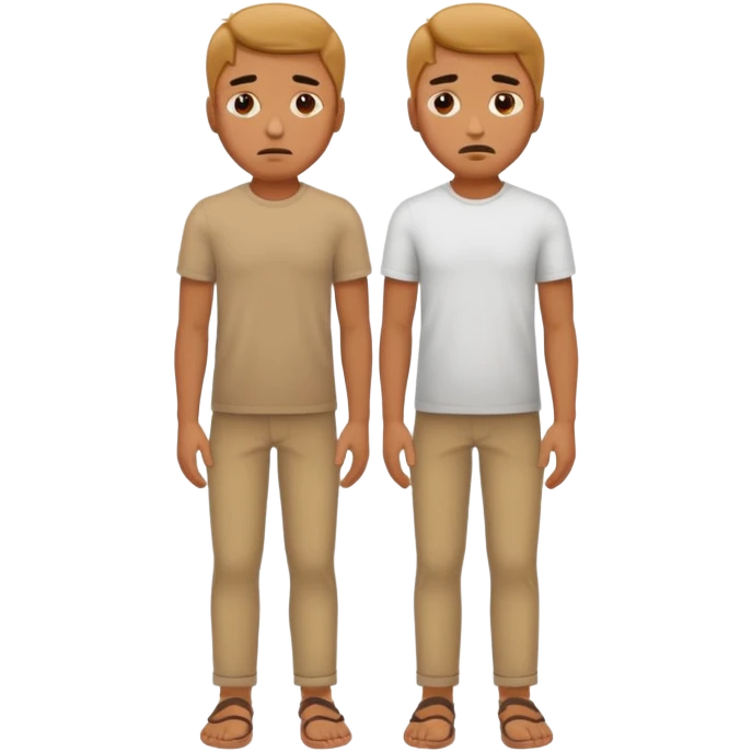 The sad man full body ultra realistic emoji