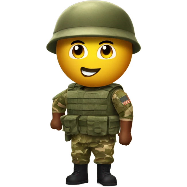 Roblox, bacon character, Army ￼ emoji