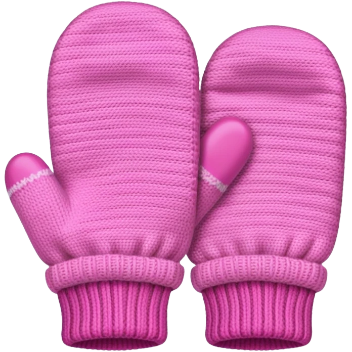 Pink mittens  emoji