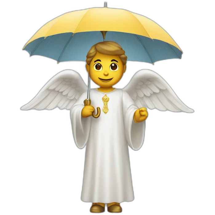 angel with umbrella emoji