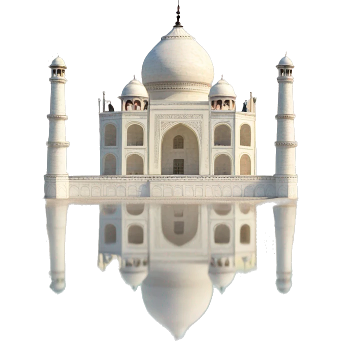 taj mahal with beach  emoji