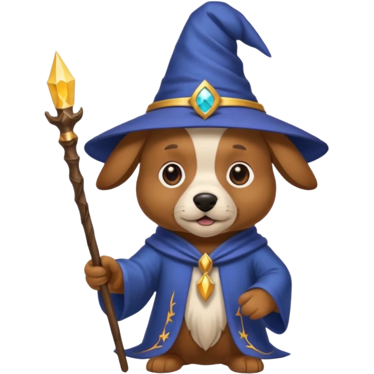 Dog wizard emoji