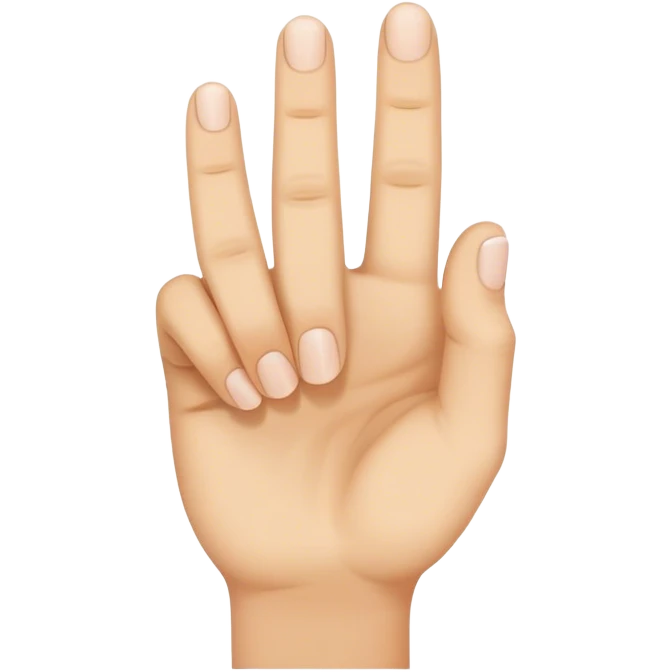Hand holding index finger  emoji