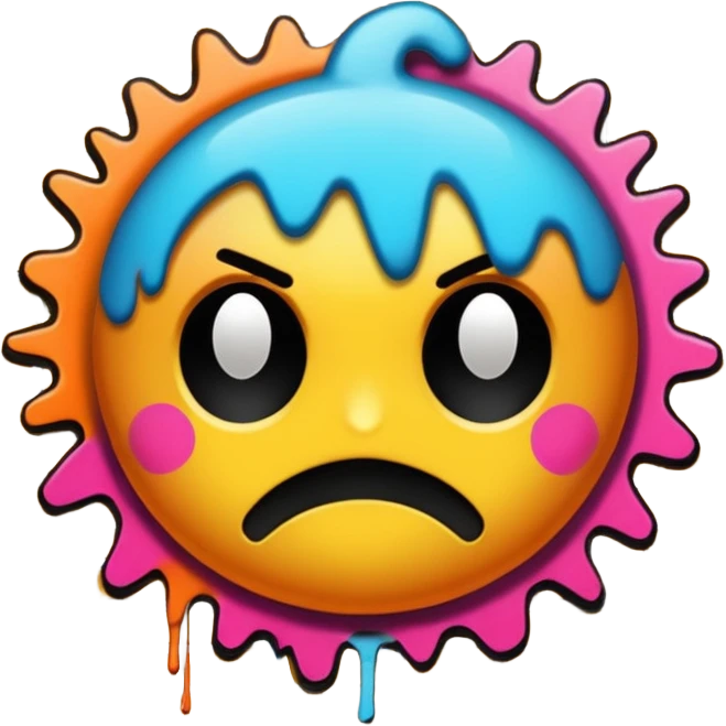 graffiti that is gritty hip hop driven that says sick emoji