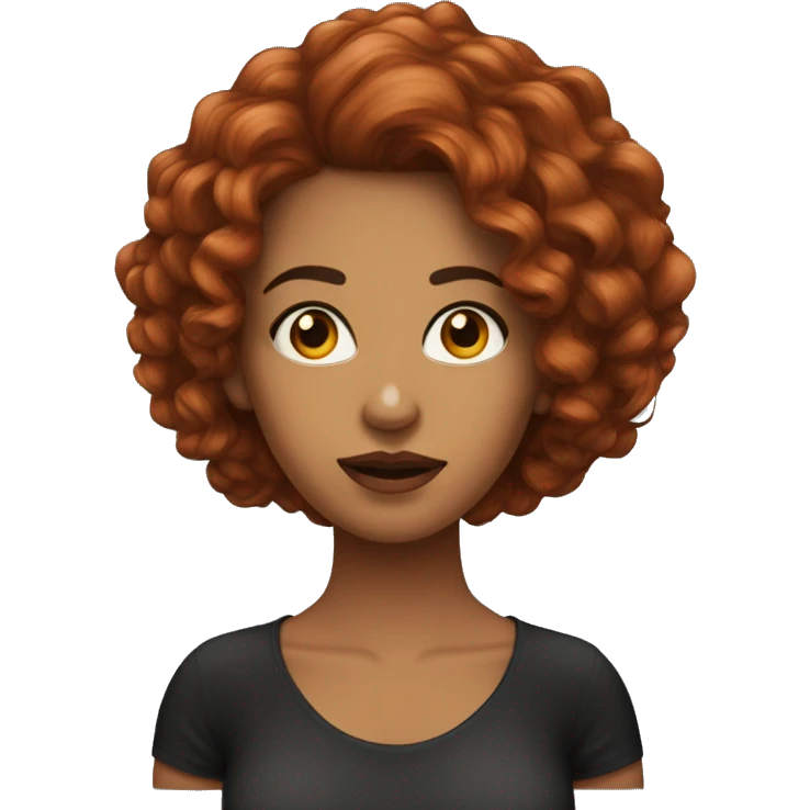 Mulher-branca-ruiva-cabelo-comprido-olhos- pretos emoji