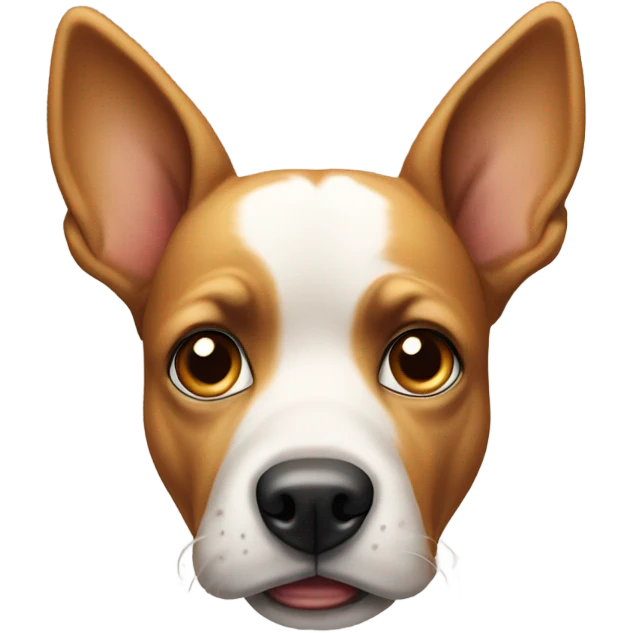 a dog side eyeing emoji
