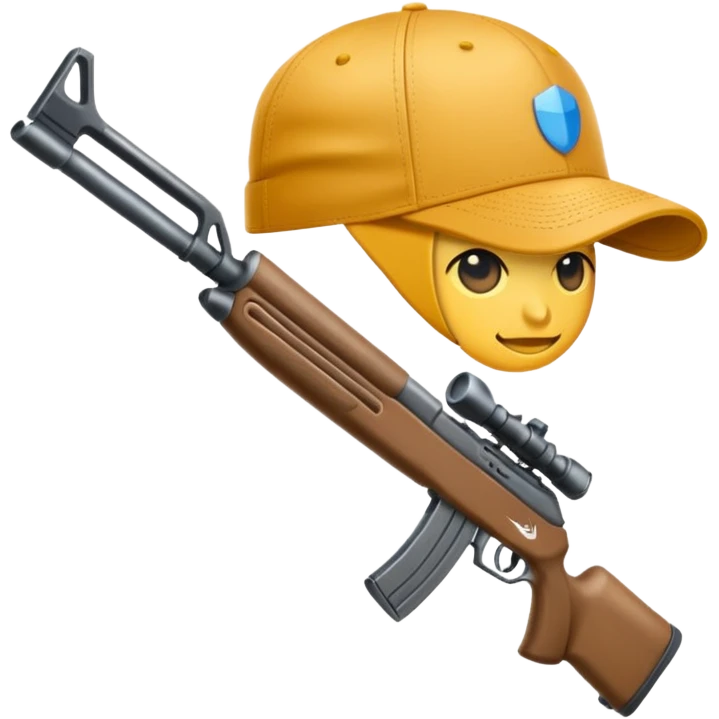 Emoji con arma y gorra Nike emoji