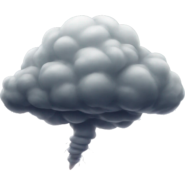 Thunderstorm Tornado emoji