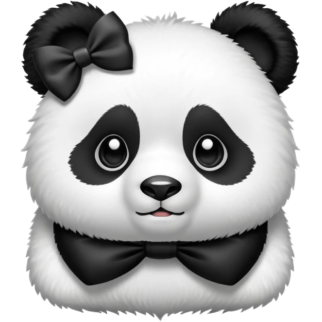 panda with a bow emoji