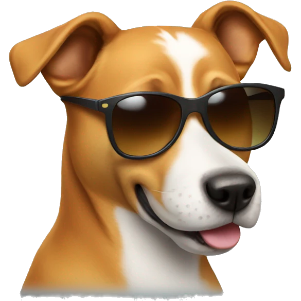 Dog with sunglasses  emoji