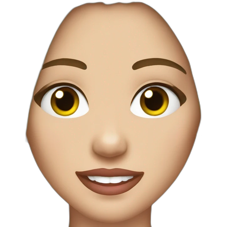 Somewhat detailed Brunette miley cyrus emoji