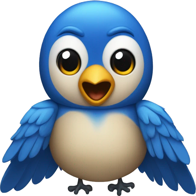 Blue birds cheerleadee emoji