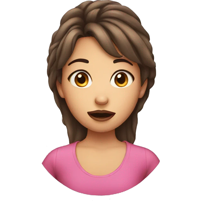 Girl biting her lip emoji