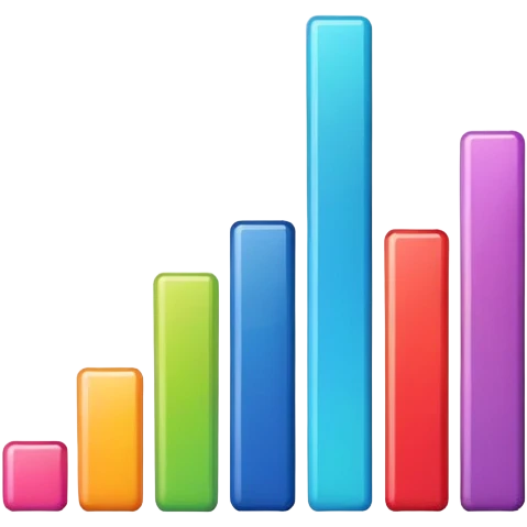 bar chart with rising trend emoji