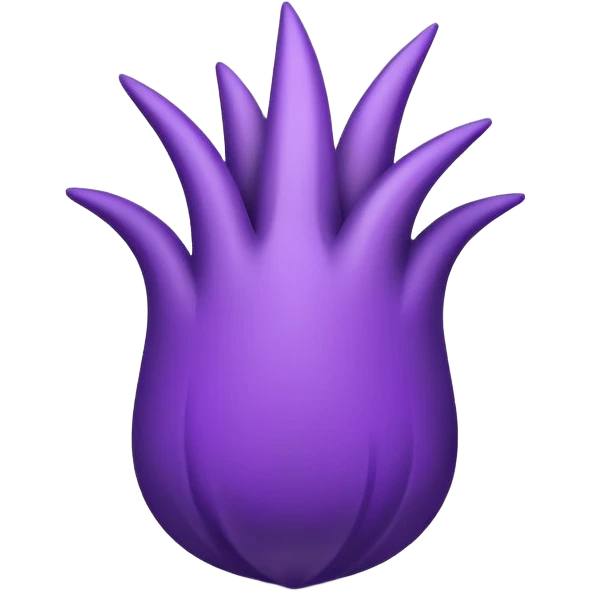 UBE root, iconic and minimal, clean and modern, brand logo feel emoji
