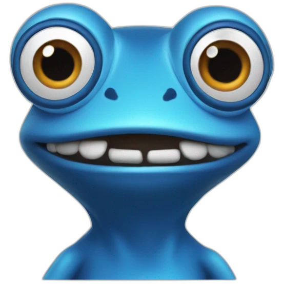 Crazy frog axel blue emoji
