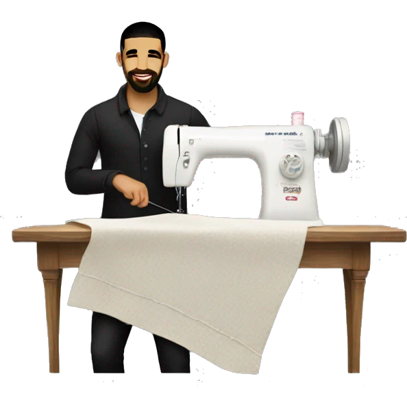 Drake sewing realistic  emoji