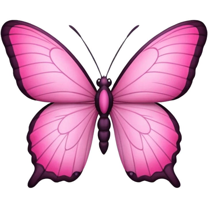 Borboleta rosa emoji