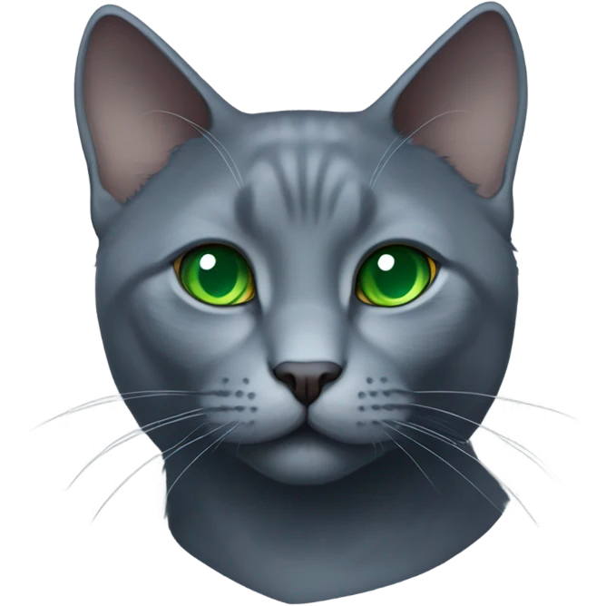 Russian blue cat  emoji