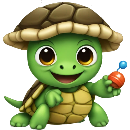 Turtle with yoyo emoji
