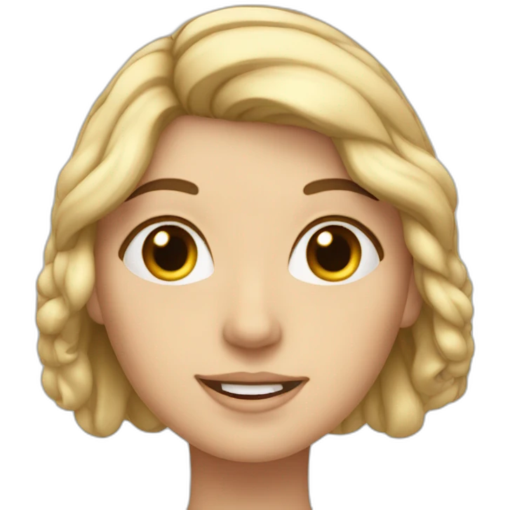 The white girl around the head who's light emoji