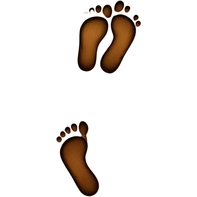Footprints on a floor  emoji