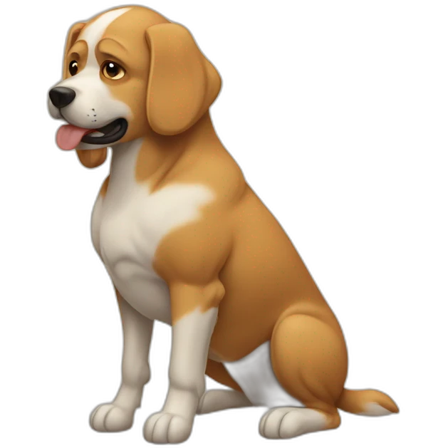 Chienne musculation emoji