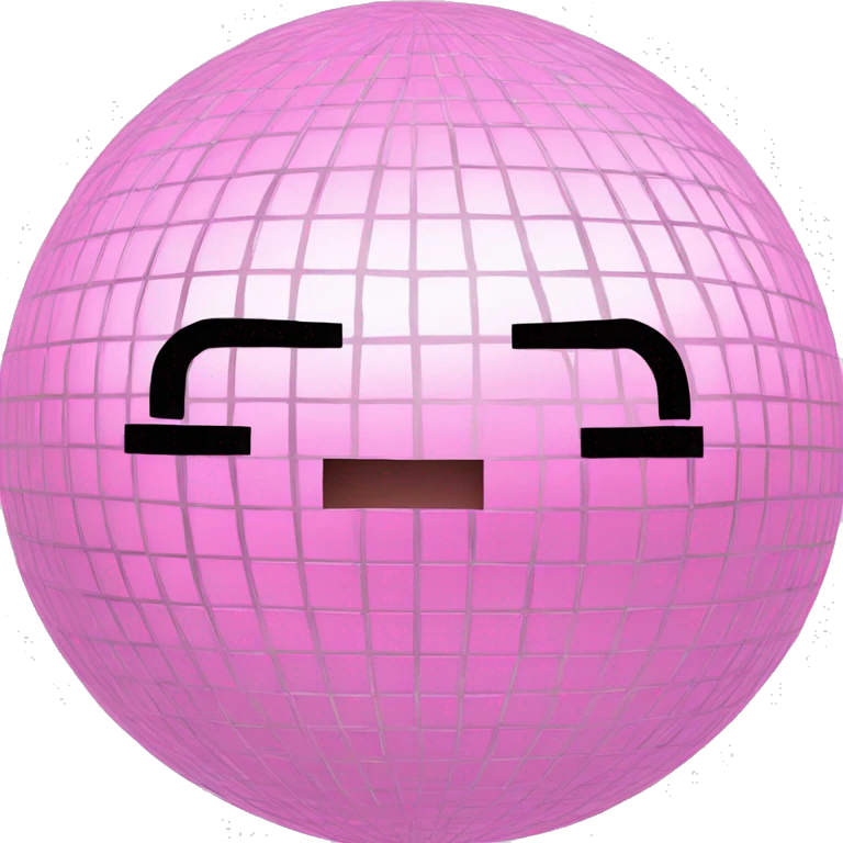 Light pink disco ball emoji