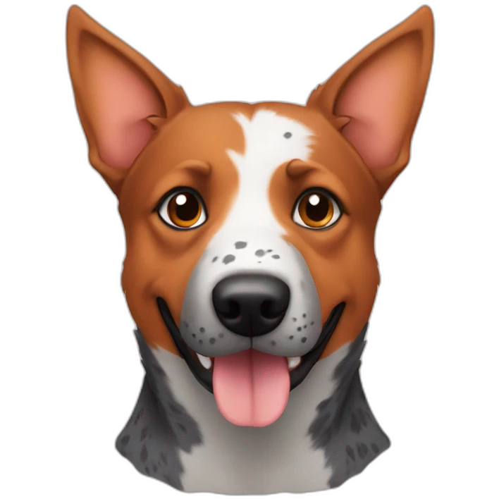 Australian cattle dog orange emoji