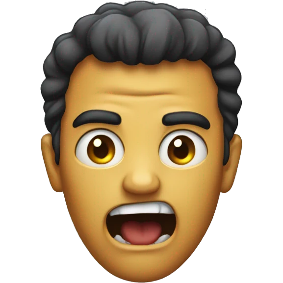 Very scary and small emoji emoji
