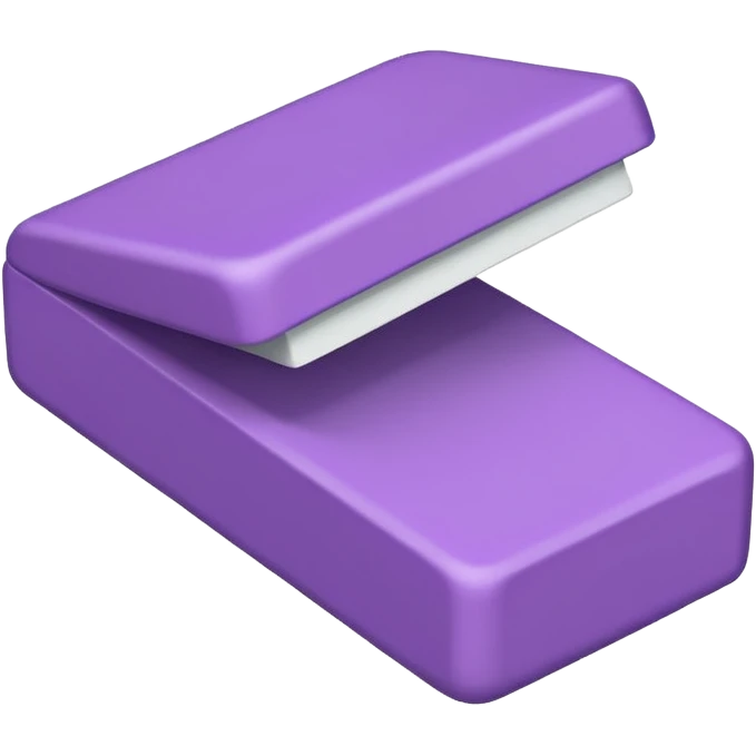 Purple eraser emoji
