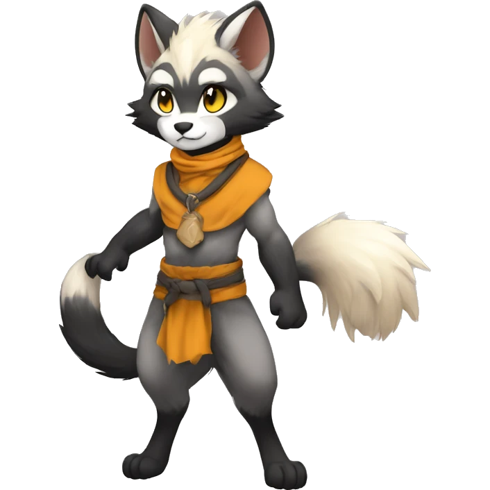 Kemono-style, Chibi, Anthro-Fur-Sona-Fakémon, apparels, Full Body emoji