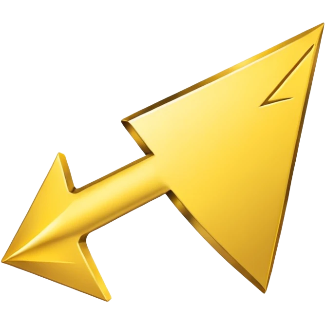 A simple yellow (#EBAA3C) arrow pointing to the right emoji