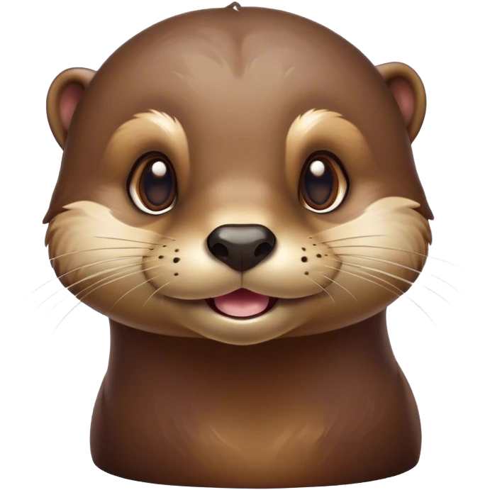 Cinematic Comical Otter Portrait Emoji, Head tilted dramatically with an exaggeratedly amused expression, featuring a striking, glossy brown Fur with a playful glint in its wide, expressive eyes filled with playful disbelief, Simplified yet hilariously expressive features, highly detailed, glowing with a slightly sassy glow, high shine, dramatic yet playful, stylized with an air of cheeky aquatic mischief, bright and endearing, soft glowing outline, capturing the essence of a spirited and over-the-top otter, so meme-worthy it feels like it could splash its way into internet fame instantly! emoji