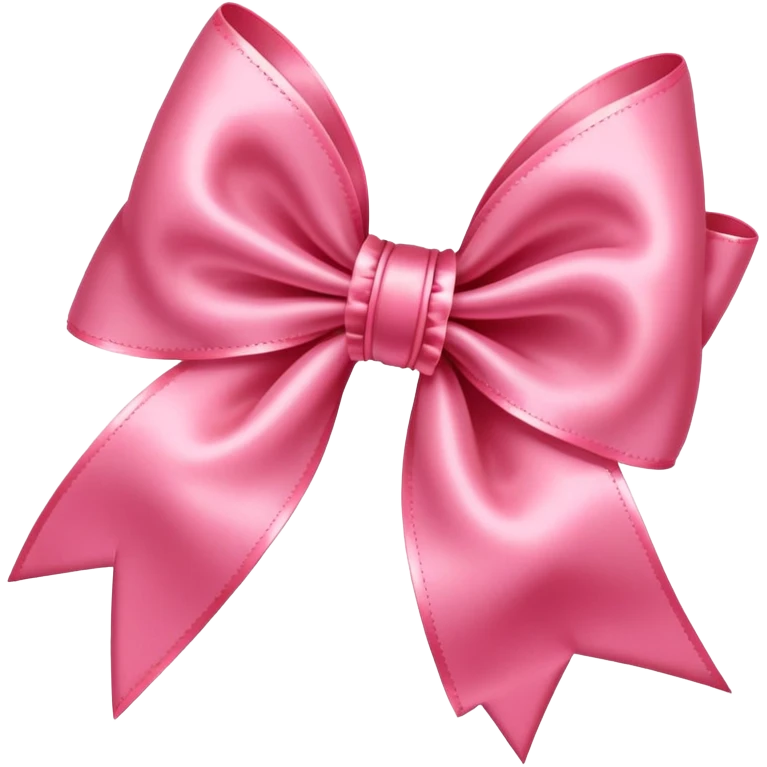 Strawberry pink bow emoji