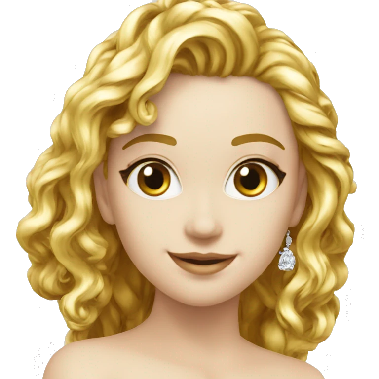 Bague en or en bas et diamants en haut  emoji