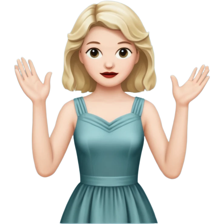 Laura Palmer hands clapping  emoji